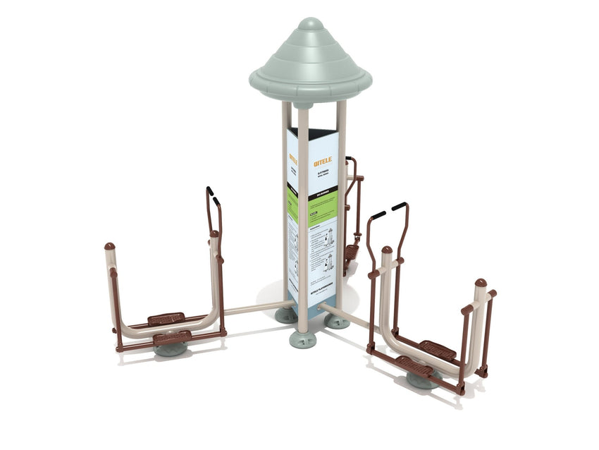 Playground Equipment Royal Triple Station Country Skier (PFT043) - SchoolOutlet