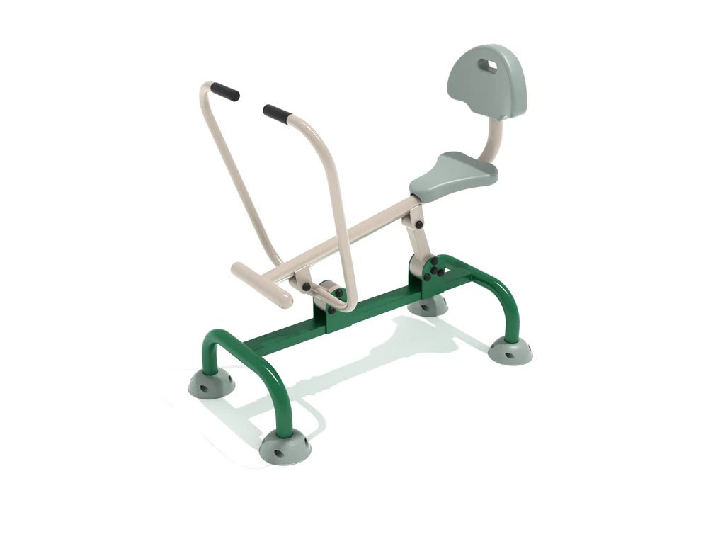 Playground Equipment Single Station Rower with Back (PFT063) - SchoolOutlet