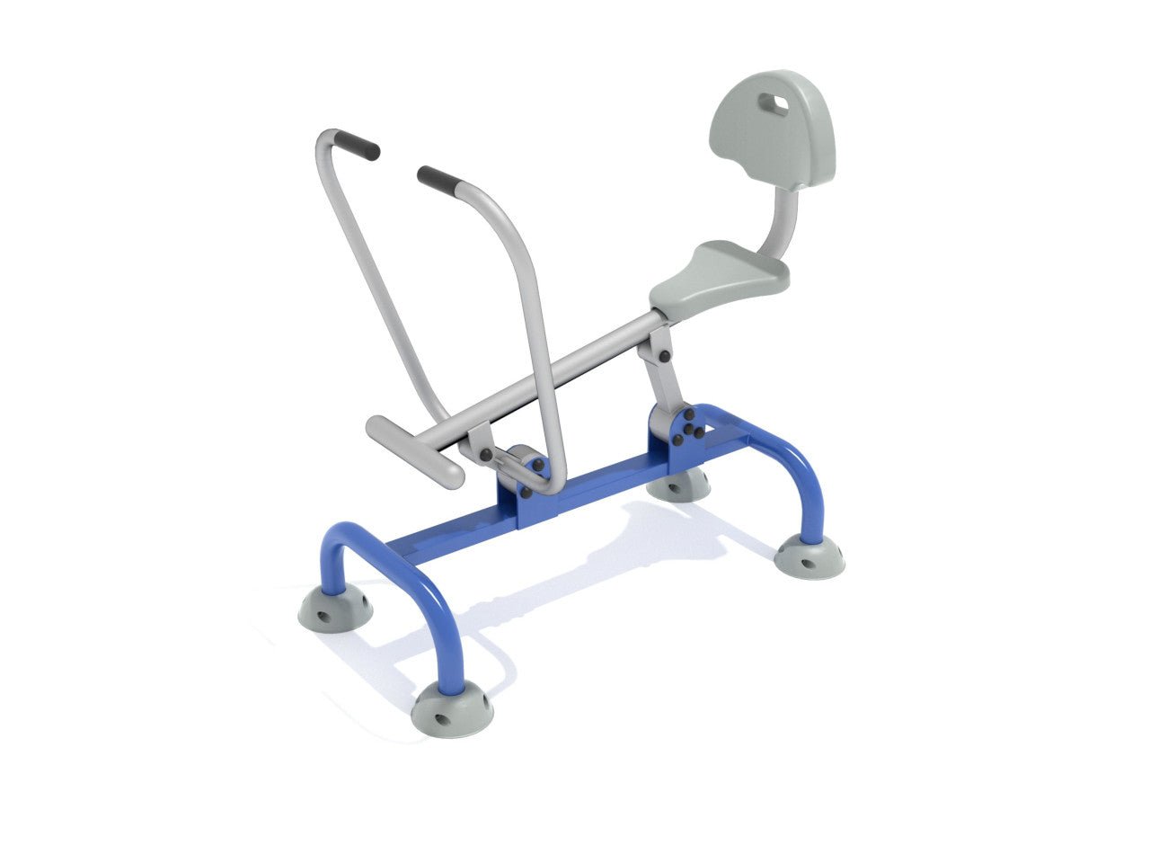 Playground Equipment Single Station Rower with Back (PFT063) - SchoolOutlet