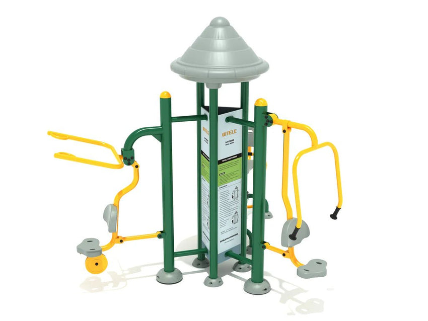 Playground Equipment Royal Triple Upper Body Combo Station (PFT064) - SchoolOutlet