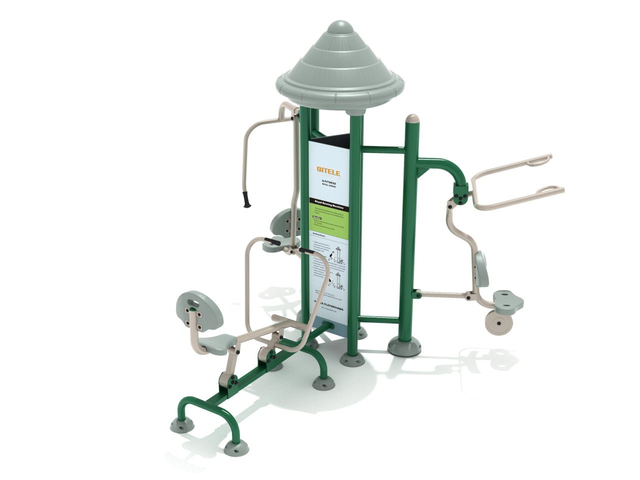 Playground Equipment Royal Triple Upper Body Combo Station (PFT064) - SchoolOutlet