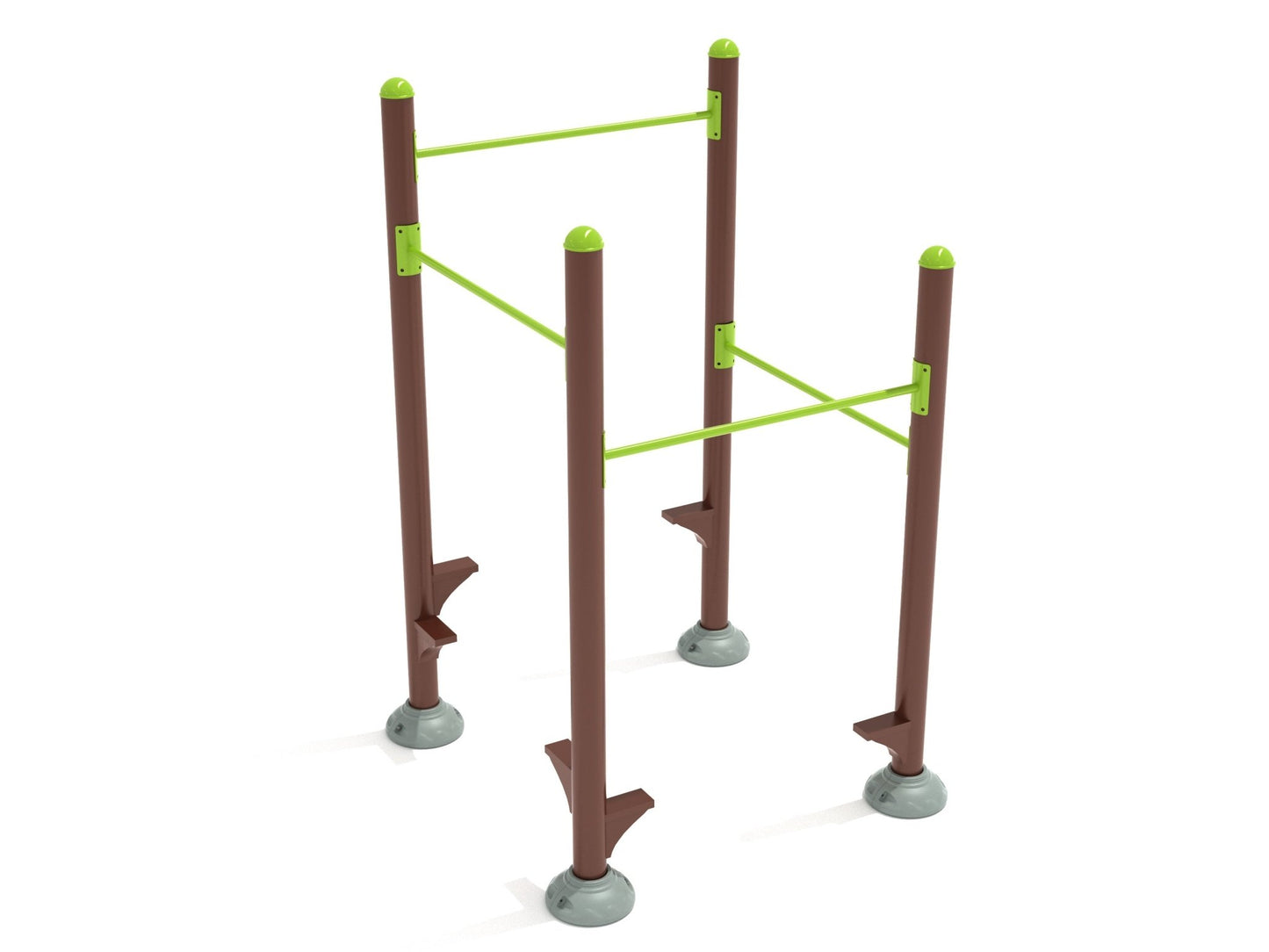 Playground Equipment Inclined Quadruple Station Chin Up Bars (PFT069) - SchoolOutlet