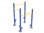 Playground Equipment Inclined Quadruple Station Chin Up Bars (PFT069) - SchoolOutlet