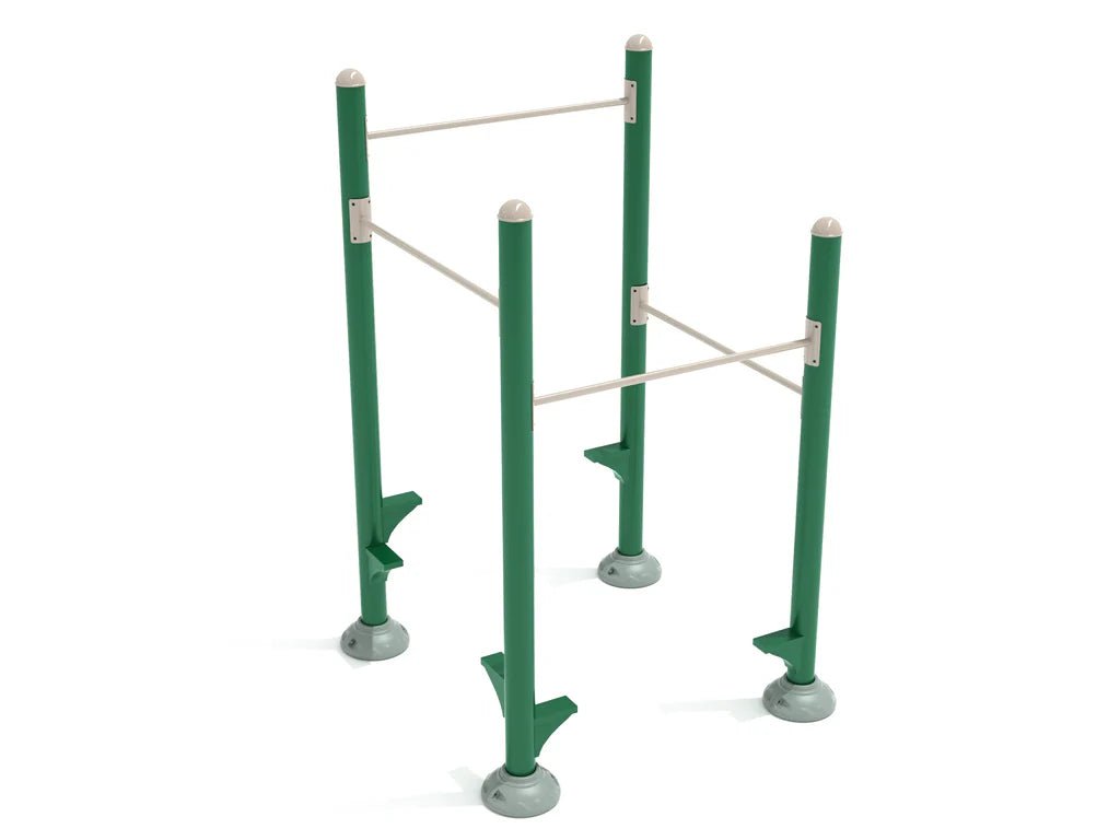Playground Equipment Inclined Quadruple Station Chin Up Bars (PFT069) - SchoolOutlet