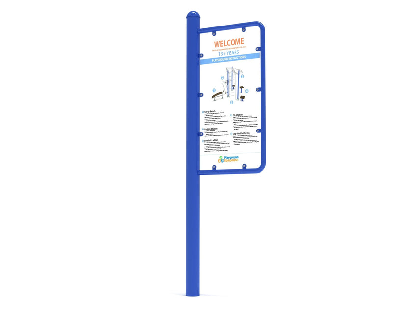 Playground Equipment Fitness Station Sign (PFT110) - SchoolOutlet