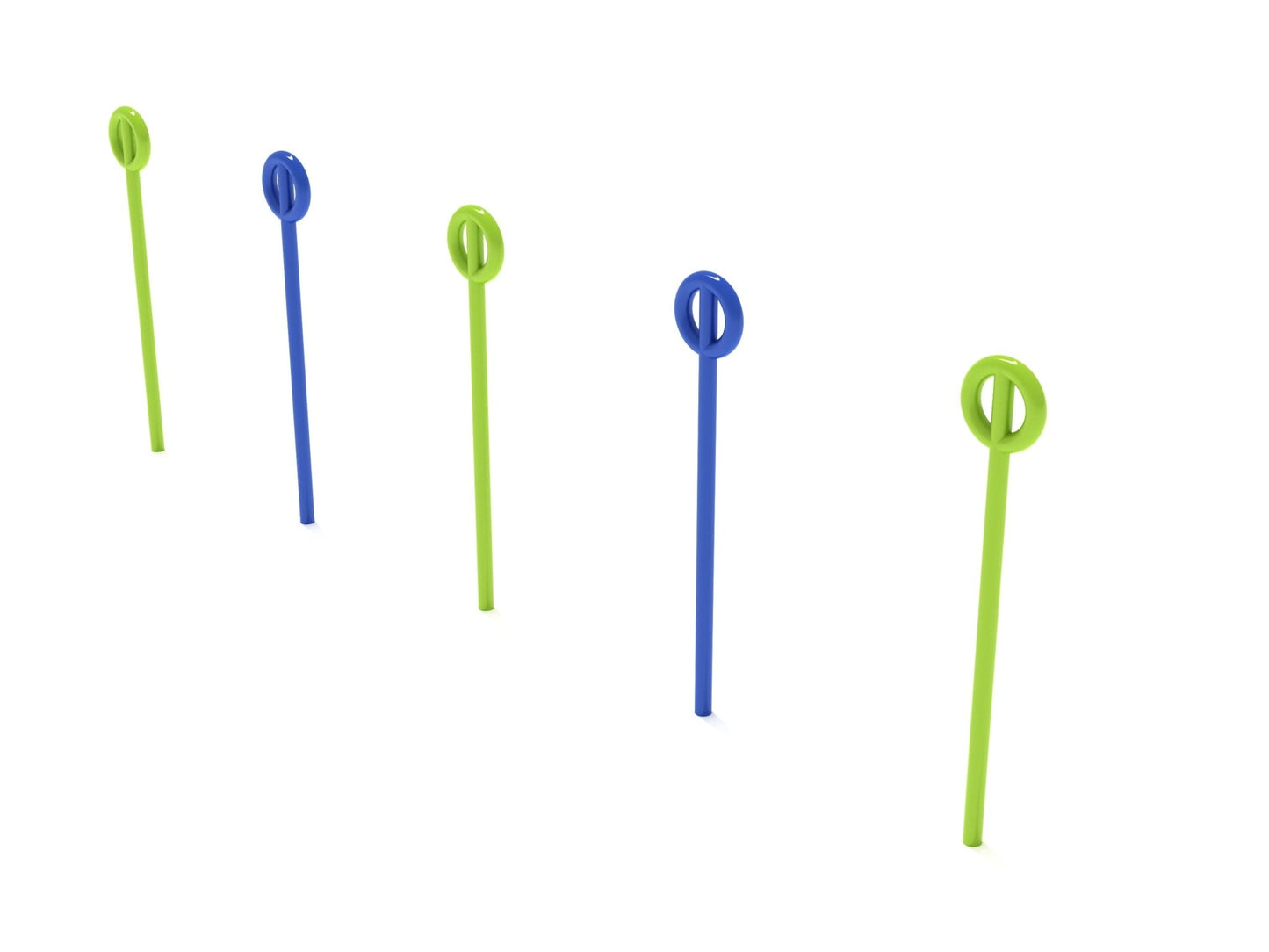 Playground Equipment Agility Poles - Set of 5 (PGC001) - SchoolOutlet