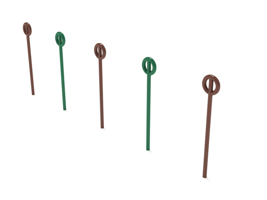 Playground Equipment Agility Poles - Set of 5 (PGC001) - SchoolOutlet