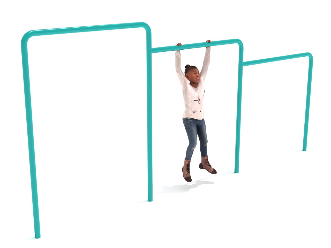 Playground Equipment Triple Uneven Agility Bars (PGC013) - SchoolOutlet