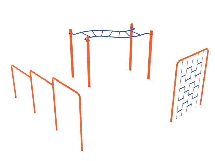 Playground Equipment 3 Piece Basic Kids Gym Course (PGC017) - SchoolOutlet