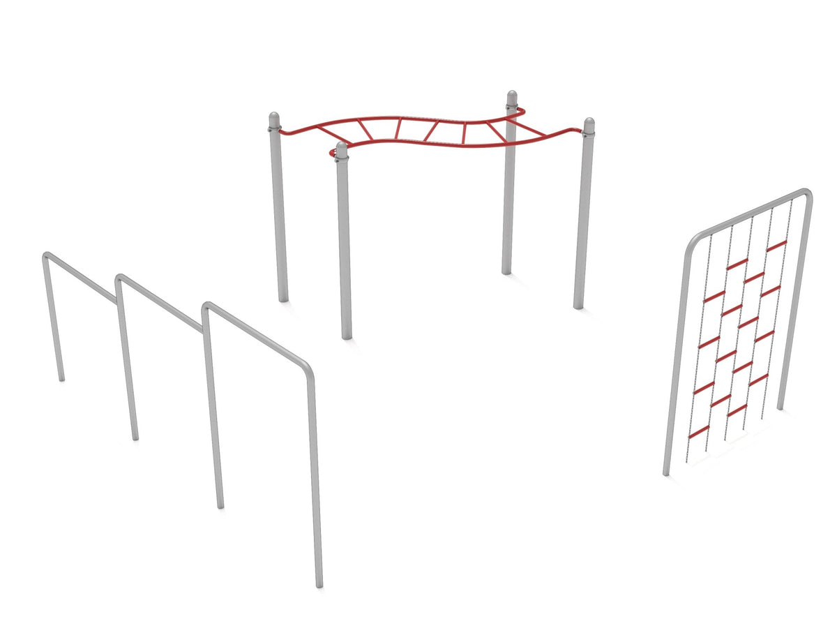 Playground Equipment 3 Piece Basic Kids Gym Course (PGC017) – SchoolOutlet