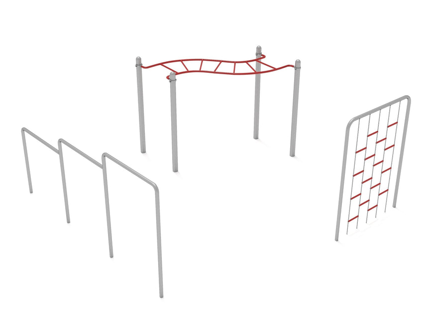 Playground Equipment 3 Piece Basic Kids Gym Course (PGC017) - SchoolOutlet