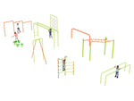 Playground Equipment 9 Piece Advanced Kids Gym Course (PGC018) - SchoolOutlet