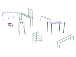 Playground Equipment 9 Piece Advanced Kids Gym Course (PGC018) - SchoolOutlet