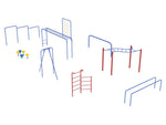 Playground Equipment 9 Piece Advanced Kids Gym Course (PGC018) - SchoolOutlet