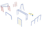 Playground Equipment 9 Piece Advanced Kids Gym Course (PGC018) - SchoolOutlet