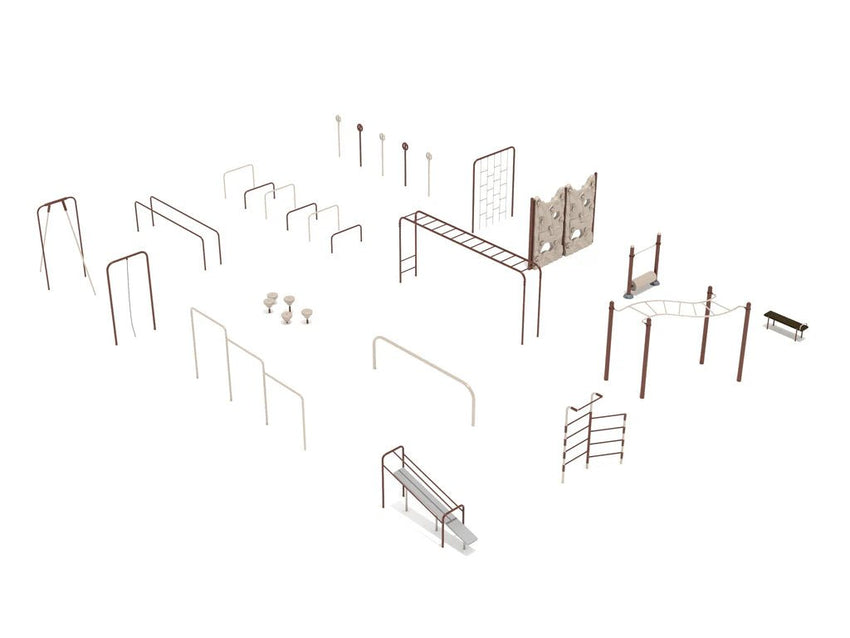 Playground Equipment 16 Piece Premier Kids Gym Course (PGC019) - SchoolOutlet