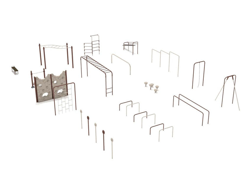 Playground Equipment 16 Piece Premier Kids Gym Course (PGC019) - SchoolOutlet