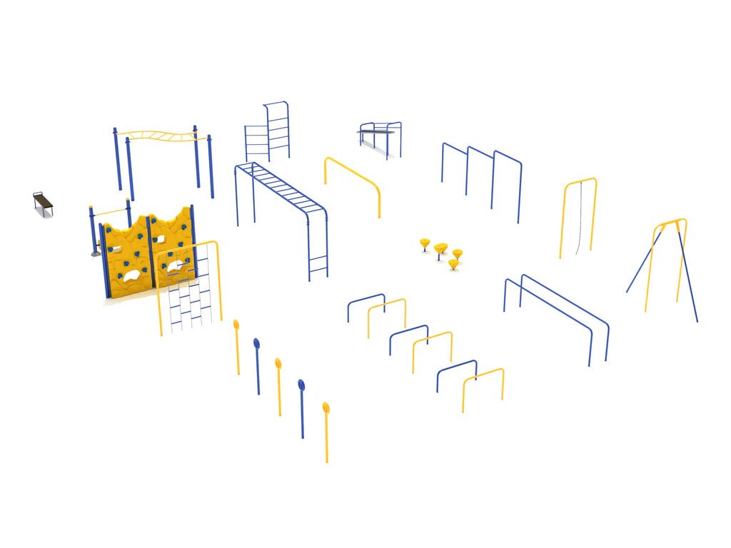 Playground Equipment 16 Piece Premier Kids Gym Course (PGC019) - SchoolOutlet