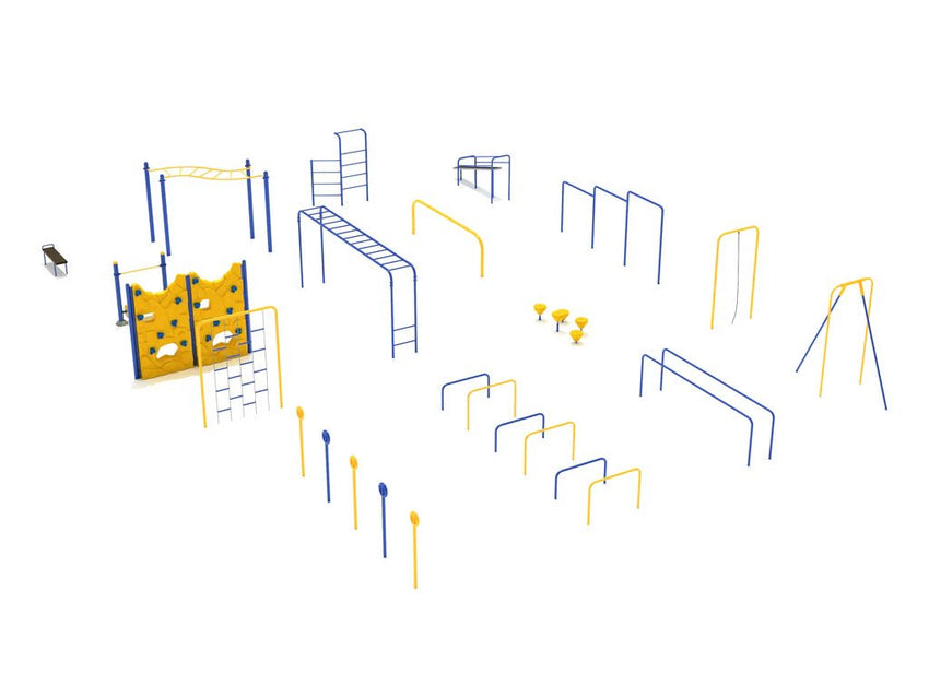 Playground Equipment 16 Piece Premier Kids Gym Course (PGC019) - SchoolOutlet