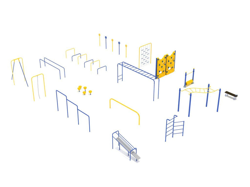 Playground Equipment 16 Piece Premier Kids Gym Course (PGC019) - SchoolOutlet