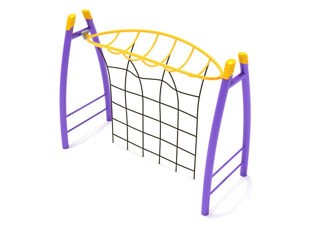 Playground Equipment Curved Post Overhead Inverted Horizon Climber with Rope Attachment (PGS006) - SchoolOutlet
