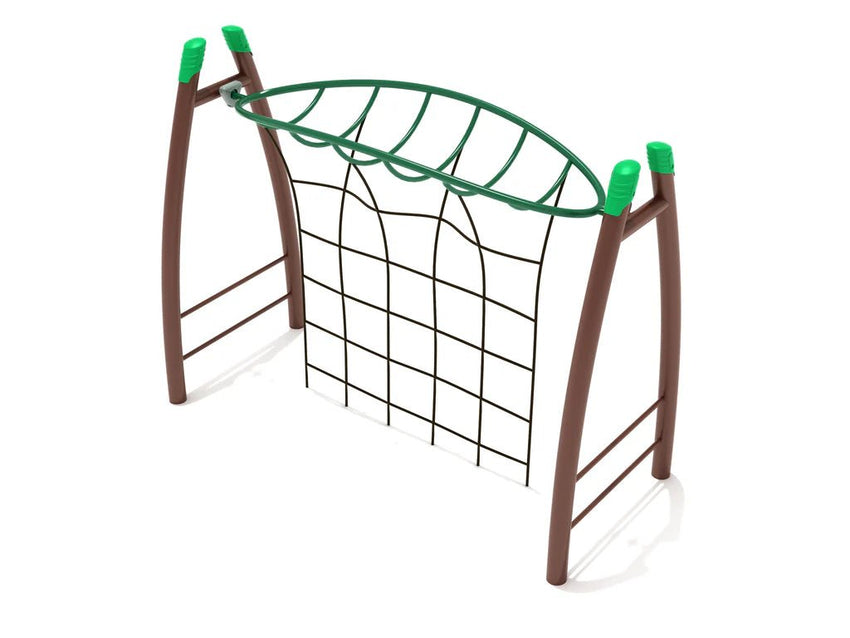 Playground Equipment Curved Post Overhead Inverted Horizon Climber with Rope Attachment (PGS006) - SchoolOutlet