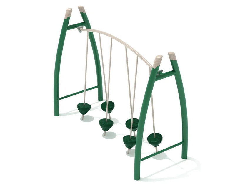 Playground Equipment Curved Post Tilted Pebble Bridge (PGS009) - SchoolOutlet
