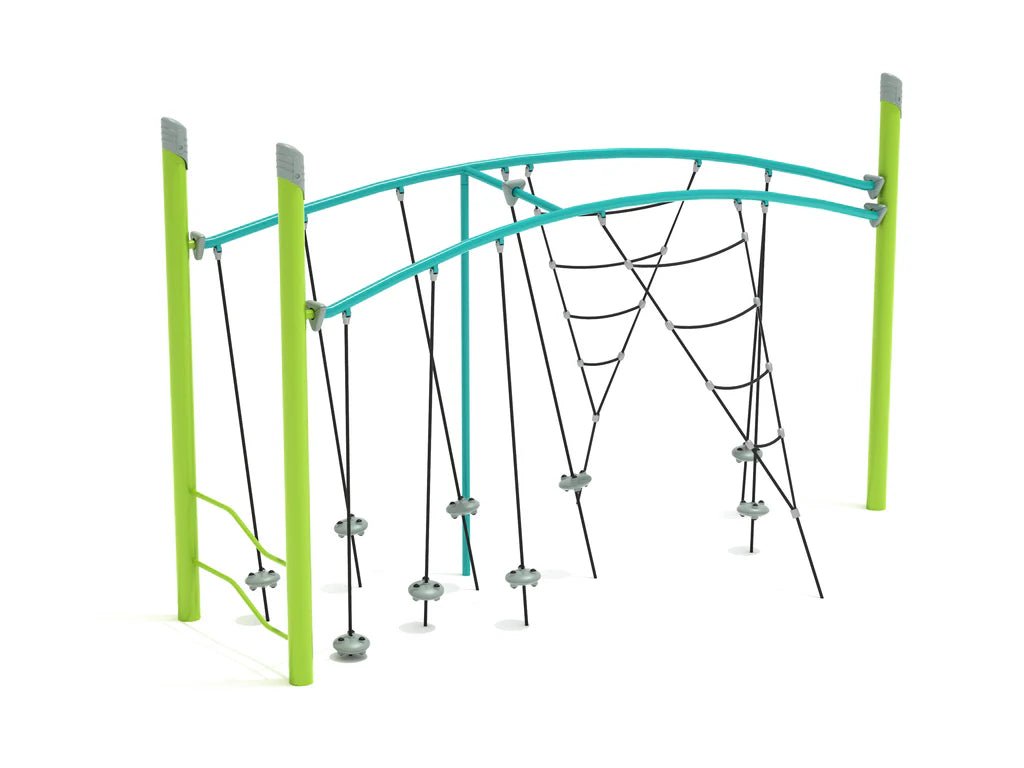 Playground Equipment Lily Pad Bridge with Net Attachment (PGS019) - SchoolOutlet