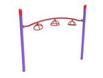 Playground Equipment Single Post 3 Wheel Overhead Spinner (PGS020) - SchoolOutlet