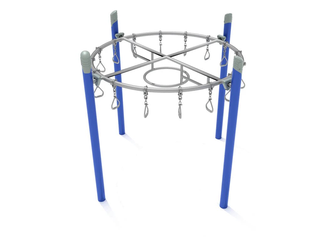 Playground Equipment Single Post Circle Overhead Swinging Ring Ladder (PGS022) - SchoolOutlet