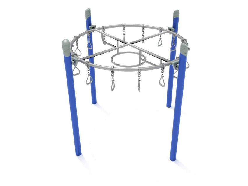 Playground Equipment Single Post Circle Overhead Swinging Ring Ladder (PGS022) - SchoolOutlet