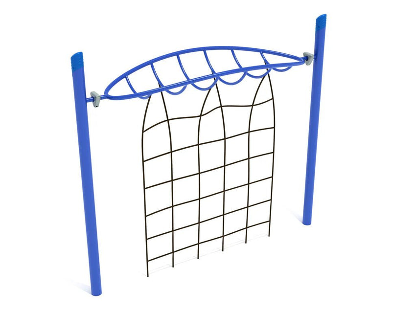 Playground Equipment Single Post Overhead Inverted Horizon Climber with Rope Attachment (PGS025) - SchoolOutlet