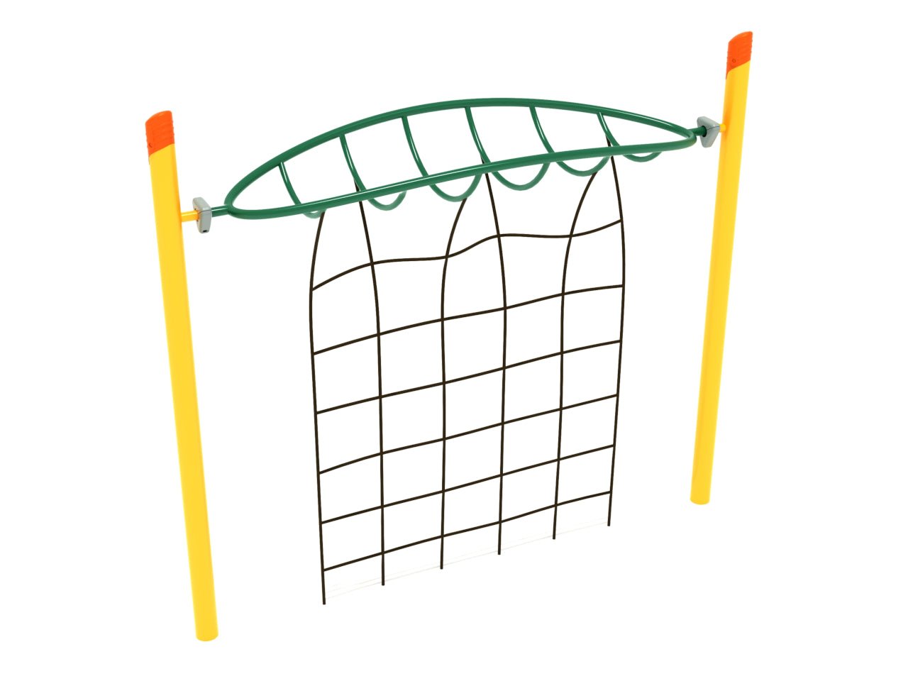 Playground Equipment Single Post Overhead Inverted Horizon Climber with Rope Attachment (PGS025) - SchoolOutlet