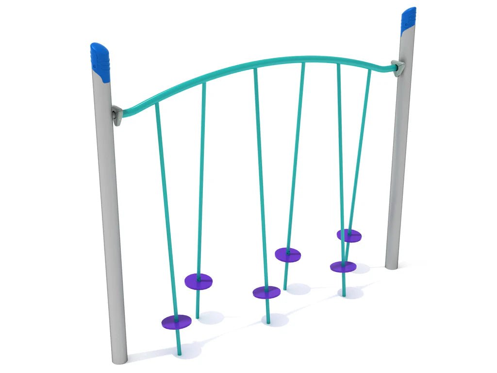 Playground Equipment Single Post Tilted Lilly Pad Bridge(PGS028) - SchoolOutlet