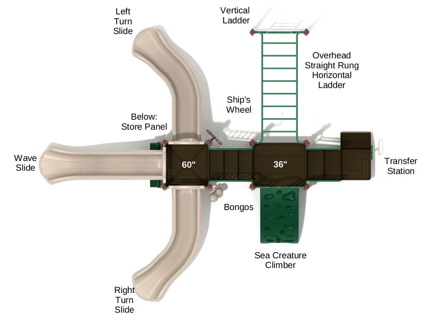 Playground Equipment Montauk Downs (PKP008X) - SchoolOutlet