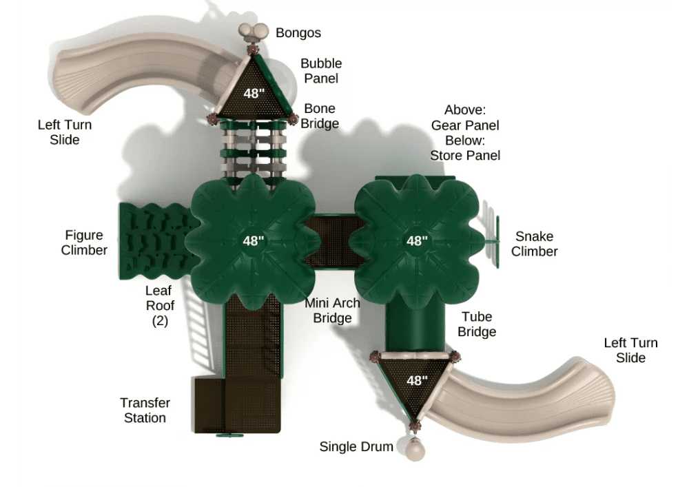 Playground Equipment King's Ridge Play Structure (PKP031X) - SchoolOutlet