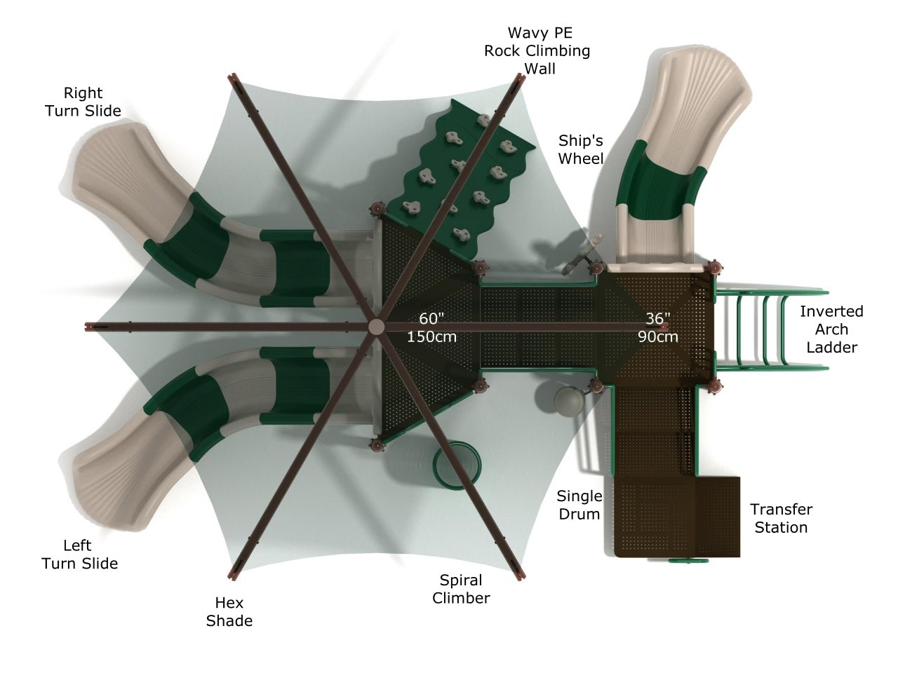 Playground Equipment Freedom Falls (PKP034X) - SchoolOutlet