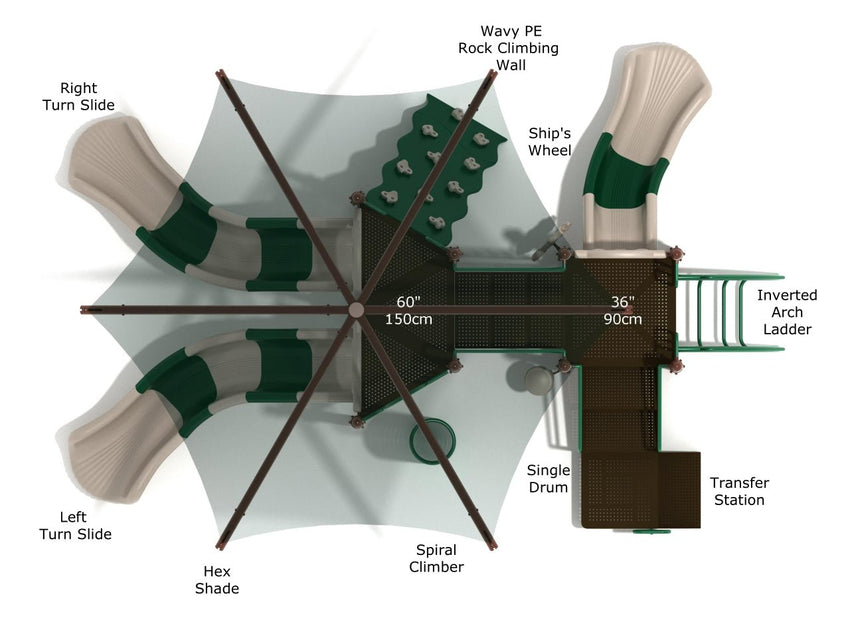 Playground Equipment Freedom Falls (PKP034X) - SchoolOutlet