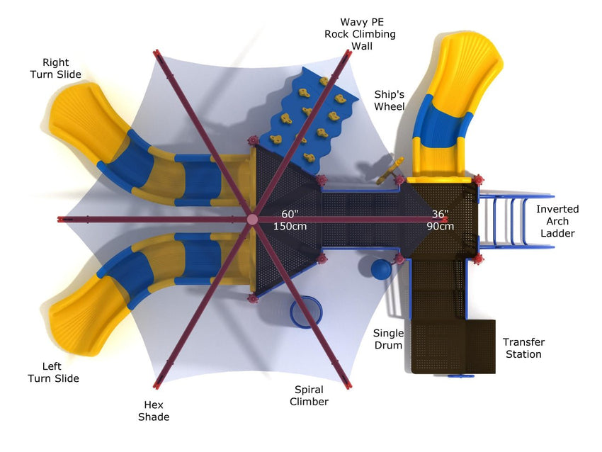 Playground Equipment Freedom Falls (PKP034X) - SchoolOutlet