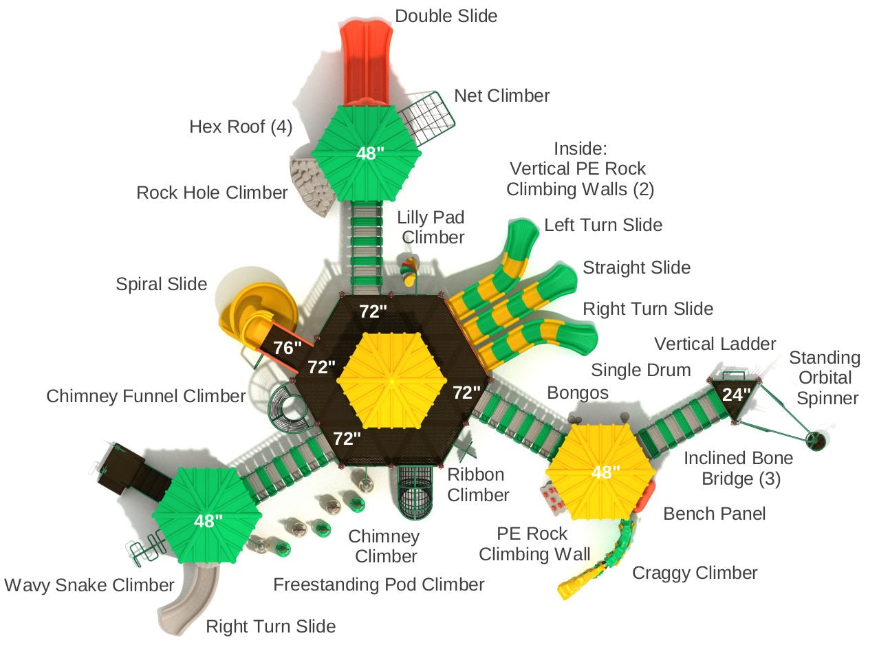 Playground Equipment Tall Timbers (PMF063) - SchoolOutlet
