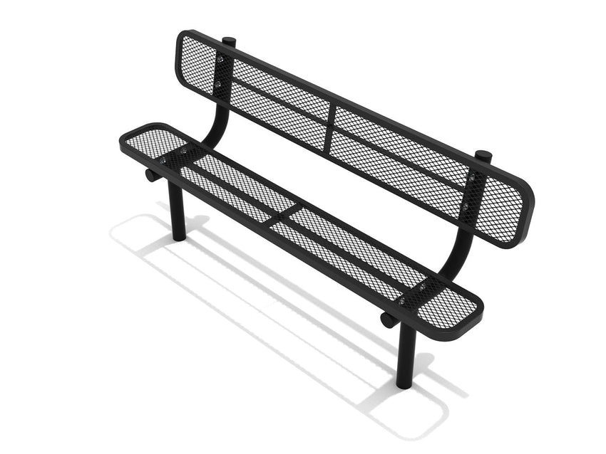 Playground Equipment 6 Ft. Expanded Steel Bench (PSA002X) - SchoolOutlet