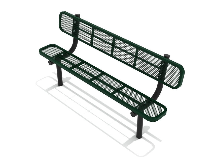 Playground Equipment 6 Ft. Expanded Steel Bench (PSA002X) - SchoolOutlet