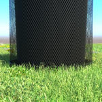 Playground Equipment 32 Gallon Expanded Steel Trash Receptacle with Liner (PSA003BKX) - SchoolOutlet