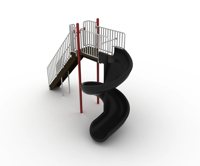 Playground Equipment 8 Foot 450 - Degree Spiral Slide (PSL017) - SchoolOutlet