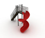 Playground Equipment 8 Foot 450 - Degree Spiral Slide (PSL017) - SchoolOutlet