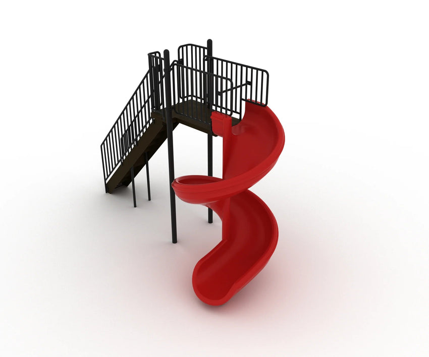 Playground Equipment 8 Foot 450 - Degree Spiral Slide (PSL017) - SchoolOutlet