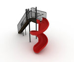 Playground Equipment 8 Foot 450 - Degree Spiral Slide (PSL017) - SchoolOutlet