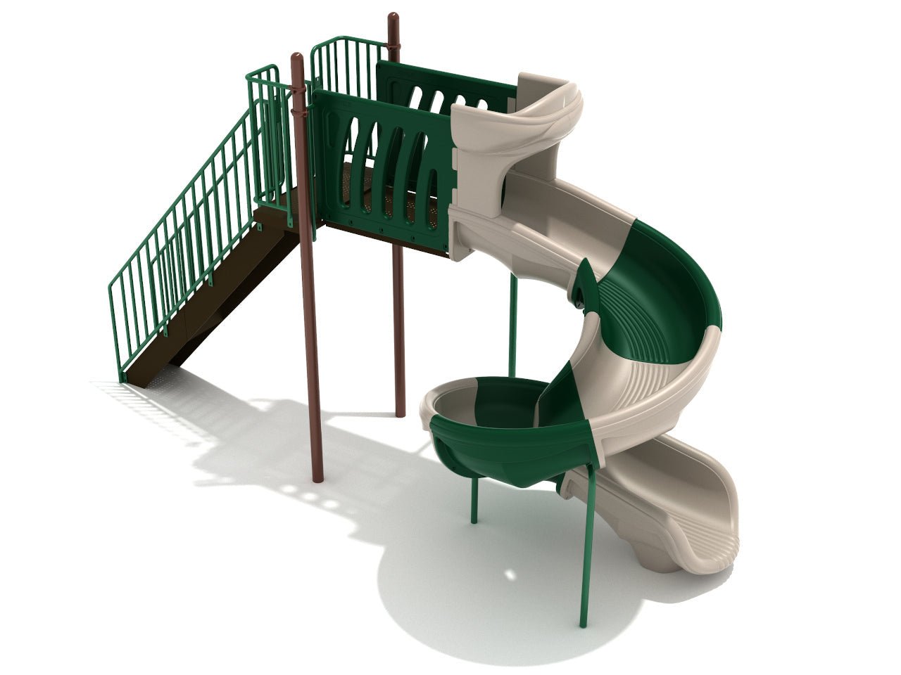 Playground Equipment 7 Foot Sectional Spiral Slide (PSL028) - SchoolOutlet