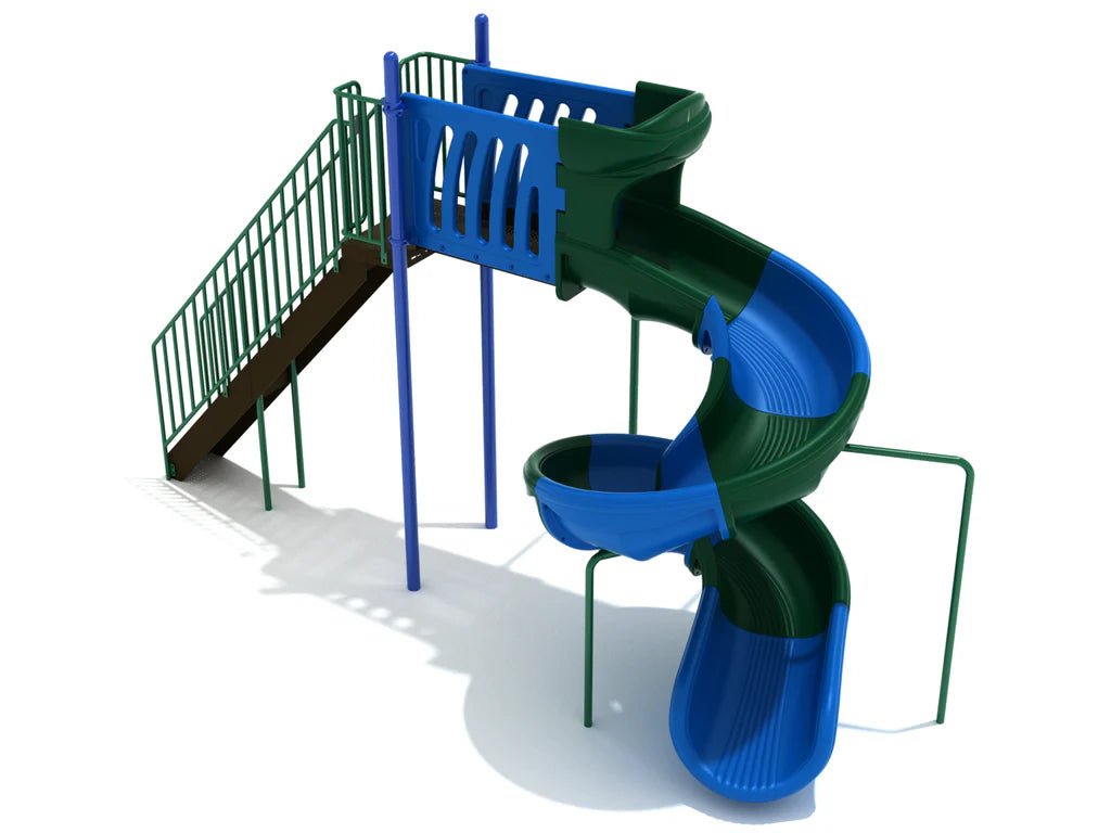 Playground Equipment 8 Foot Sectional Spiral Slide (PSL029) - SchoolOutlet