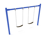 Playground Equipment 8 feet high Elite Single Post Swing - 1 Bay (PSW001X) - SchoolOutlet